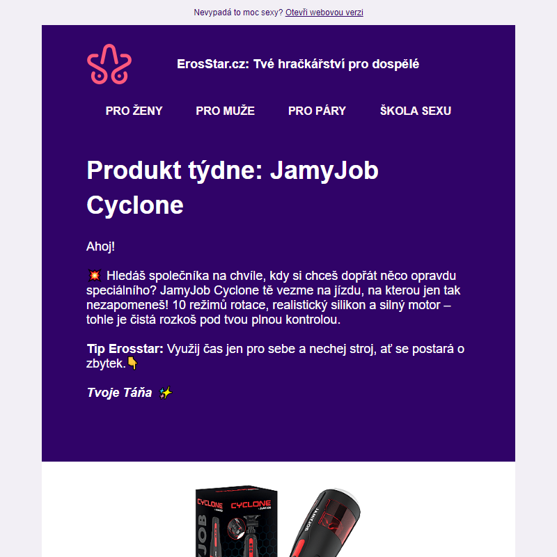 [Topka!] JamyJob Cyclone: Produkt týdne