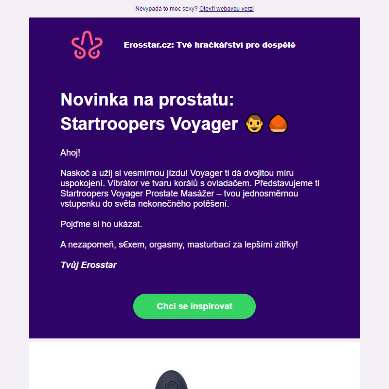 Novinka na prostatu: Startroopers Voyager __
