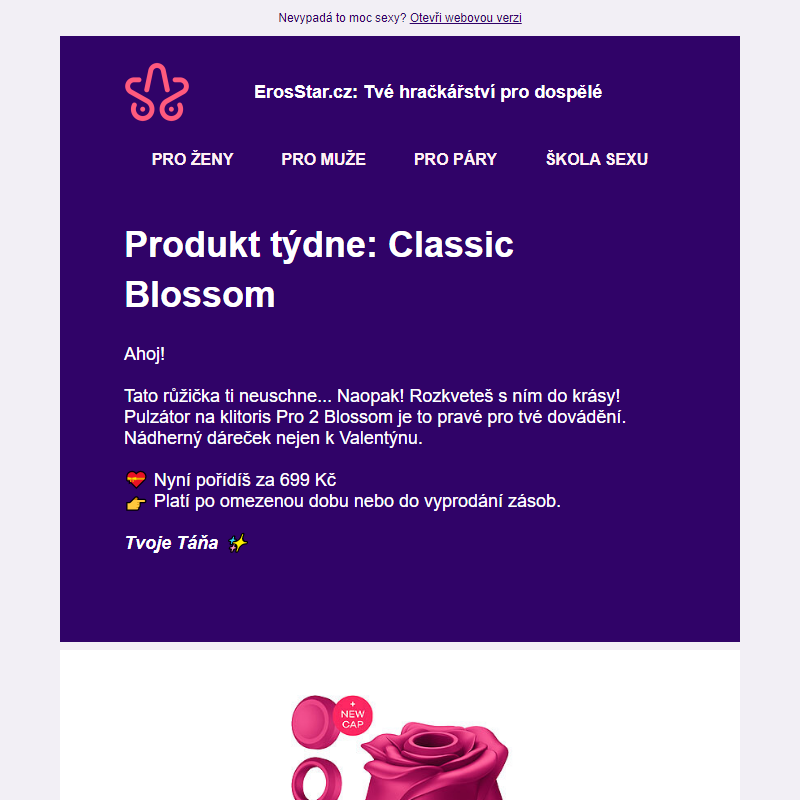 Produkt týdne: Classic Blossom za 699 Kč