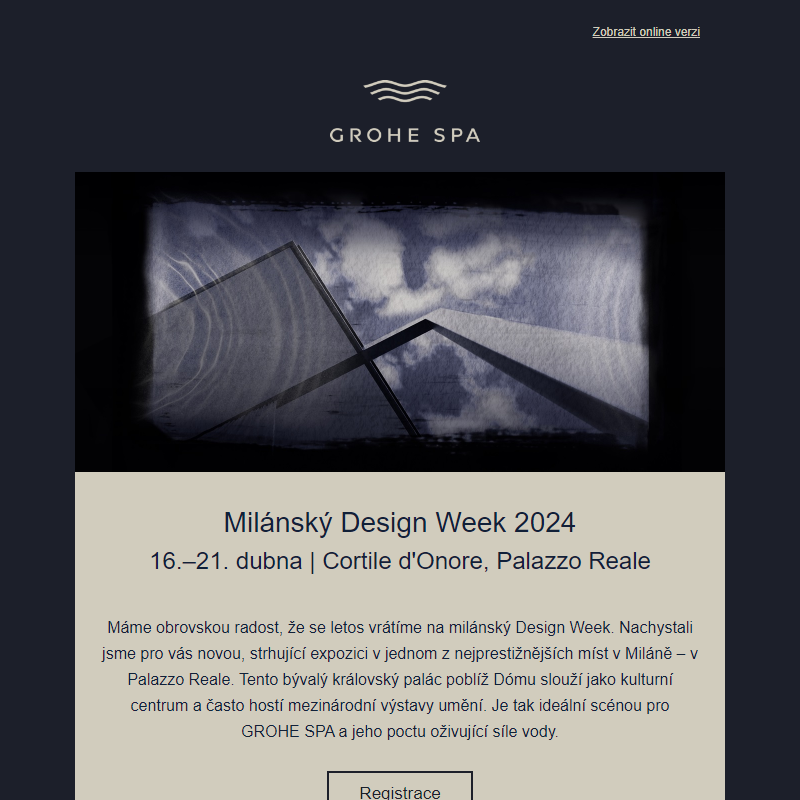 GROHE SPA @ Milan Design Week | Zaregistrujte se!