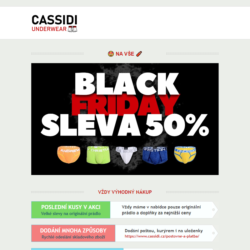 Spodní prádlo -50% BLACK FRIDAY _