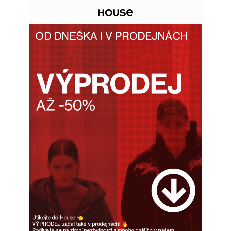 VÝPRODEJ zahájen i v prodejnách! _