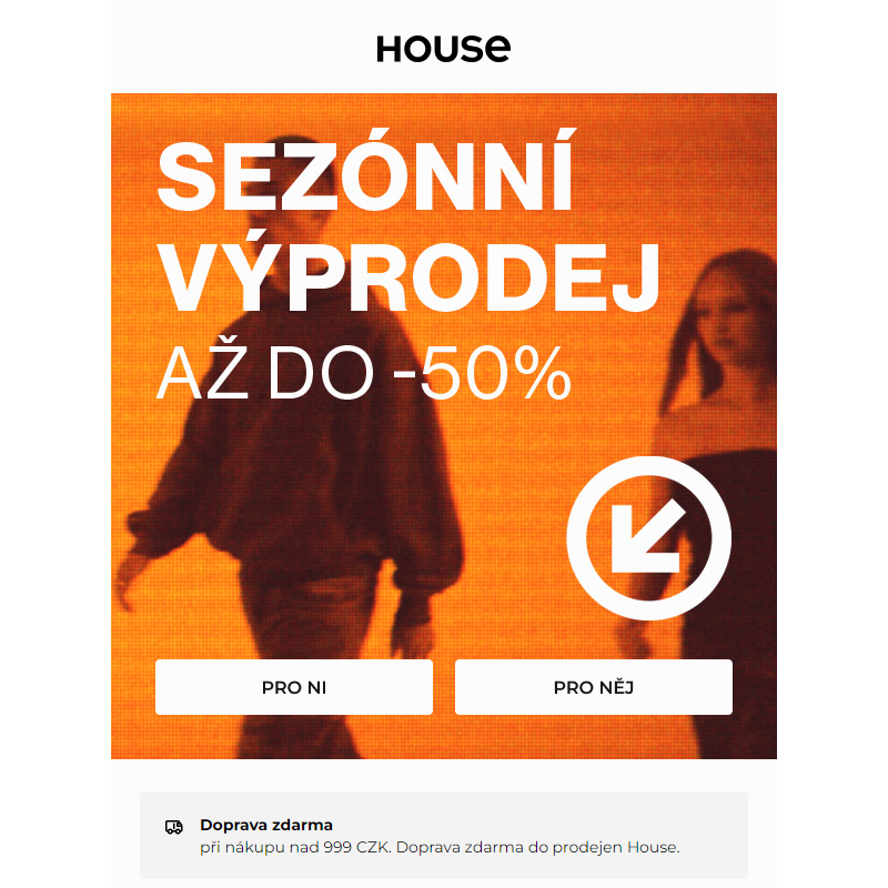 SEZÓNNÍ VÝPRODEJ | AŽ -50% _