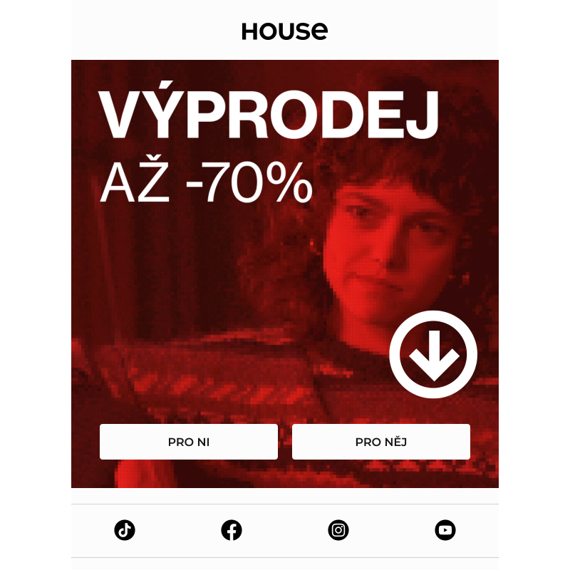 VÝPRODEJ _ Zvyšujeme slevu na -70%!