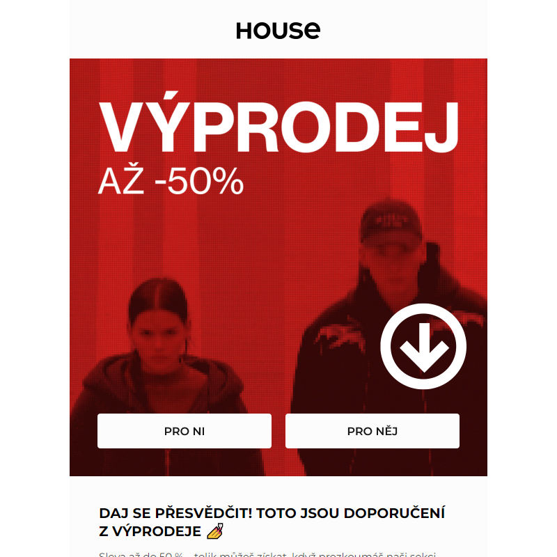 Možná tě inspiruje Výprodej až do -50%!