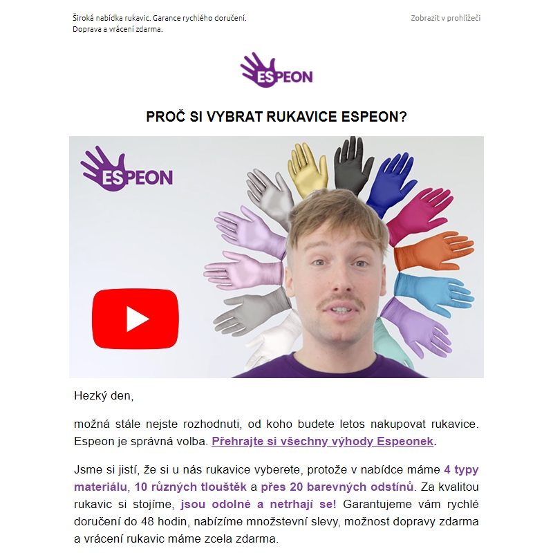 Proč si vybrat rukavice Espeon? _