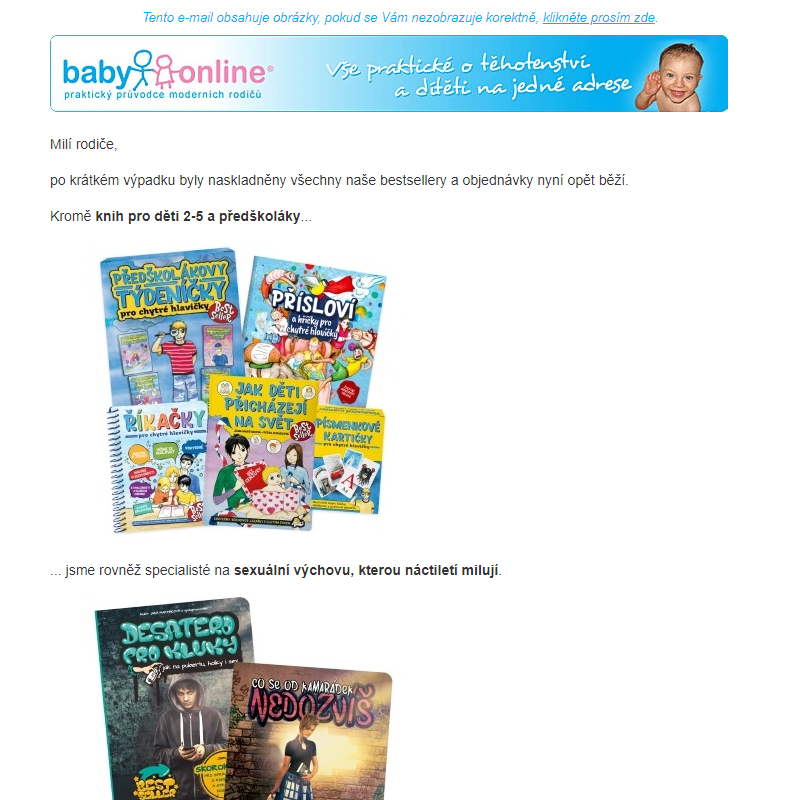 Dotisk naskladněn! Dětské bestsellery Pro chytré hlavičky je možné opět objednávat.
