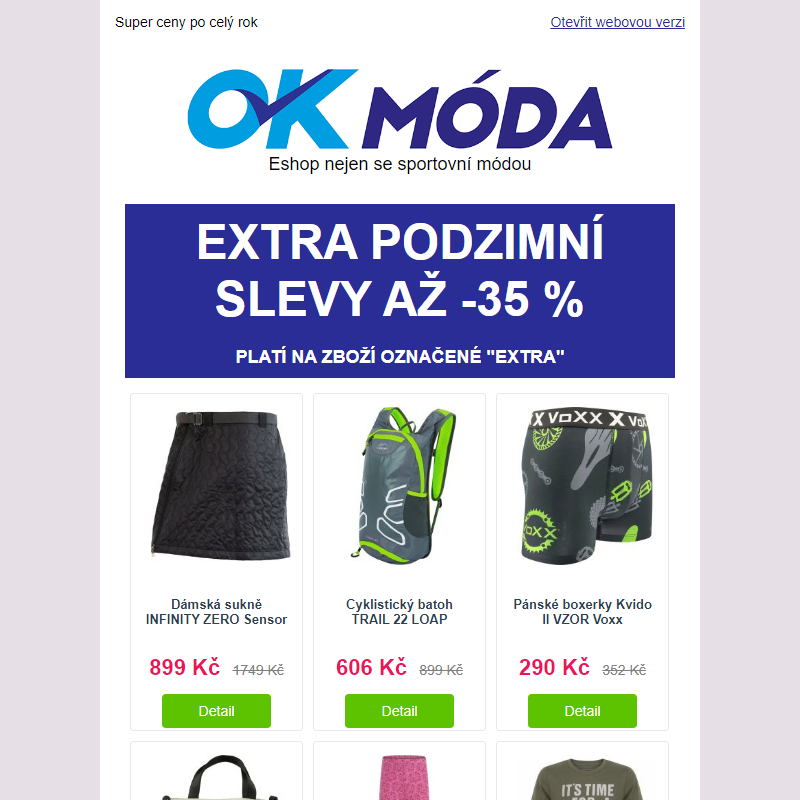 Extra slevy až -35 % nejen na podzimní kousky