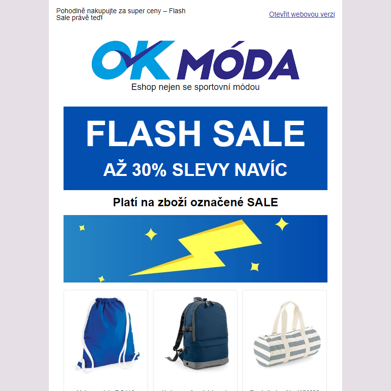 Nezmeškejte! Flash Sale s neuvěřitelnými slevami!