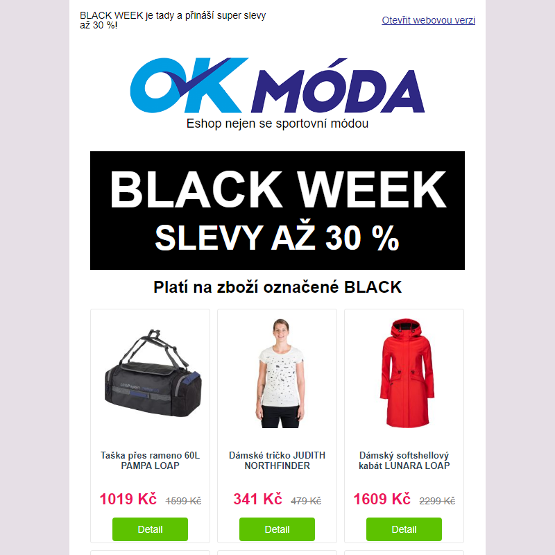 BLACK WEEK | Extra SLEVY až 30 %