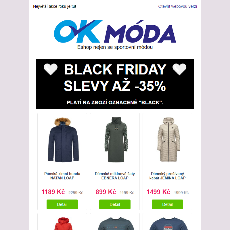 Bomba slevy až -35 % _ BLACK FRIDAY