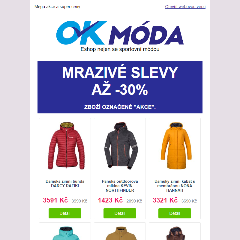 Mrazivé slevy až -30% __ Získejte je, než roztají