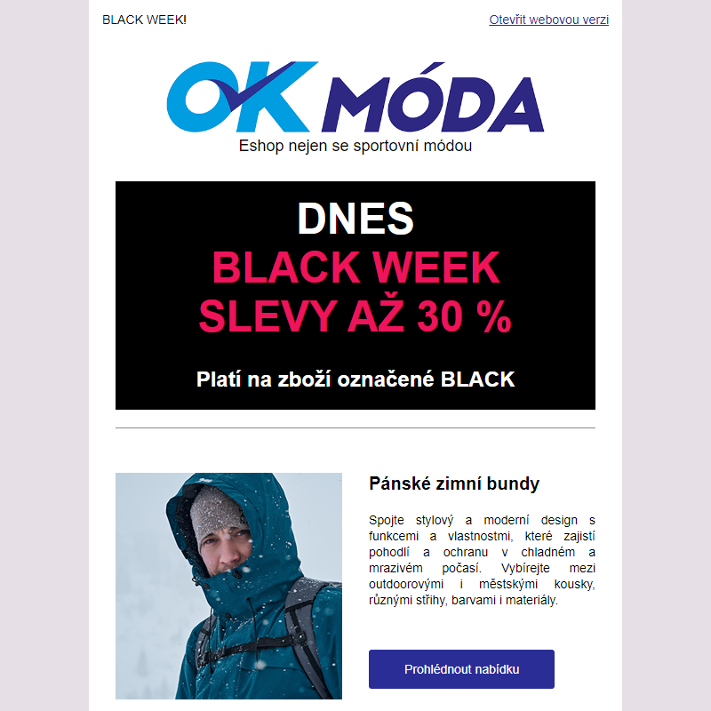 Slevy navíc až 30 %.... _ využijte akce BLACK WEEK