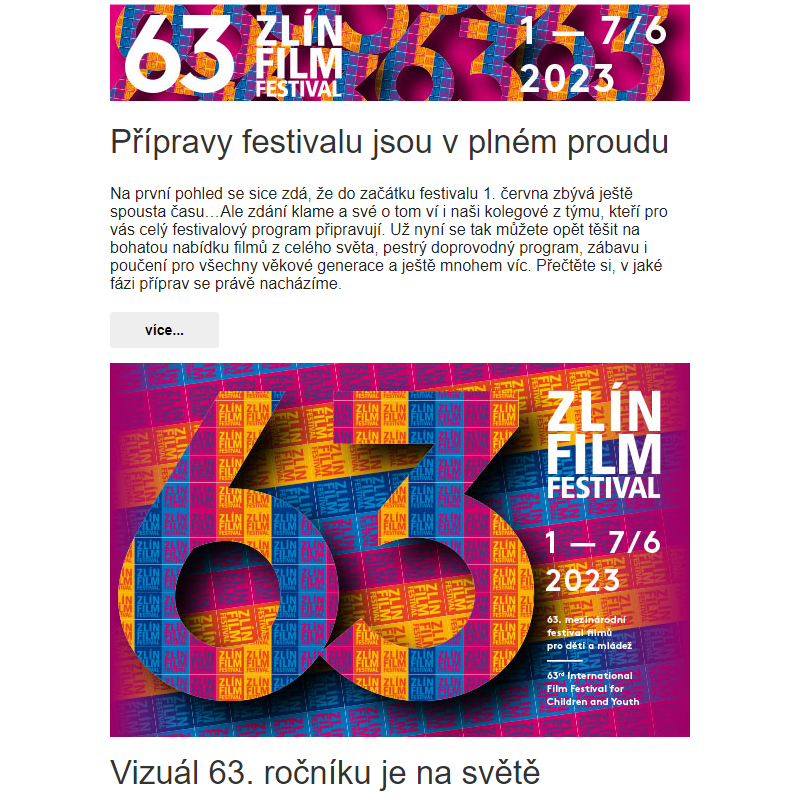 Už za 111 dní odstartuje 63. Zlín Film Festival. Podívejte se, do jakých barev se letos převlékne.