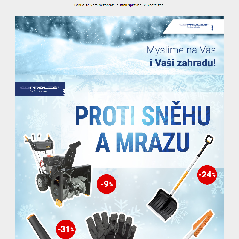 Proti sněhu a mrazu s CBProles!