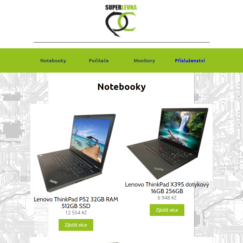 __Dotykový Lenovo Thinkpad X395 za 6948 Kč  a další novinky skladem__