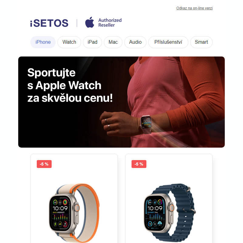 Sportujte s Apple Watch za skvělou cenu!