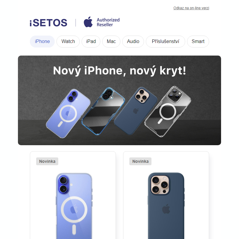 Omrkněte širokou nabídku krytů pro iPhone 16.