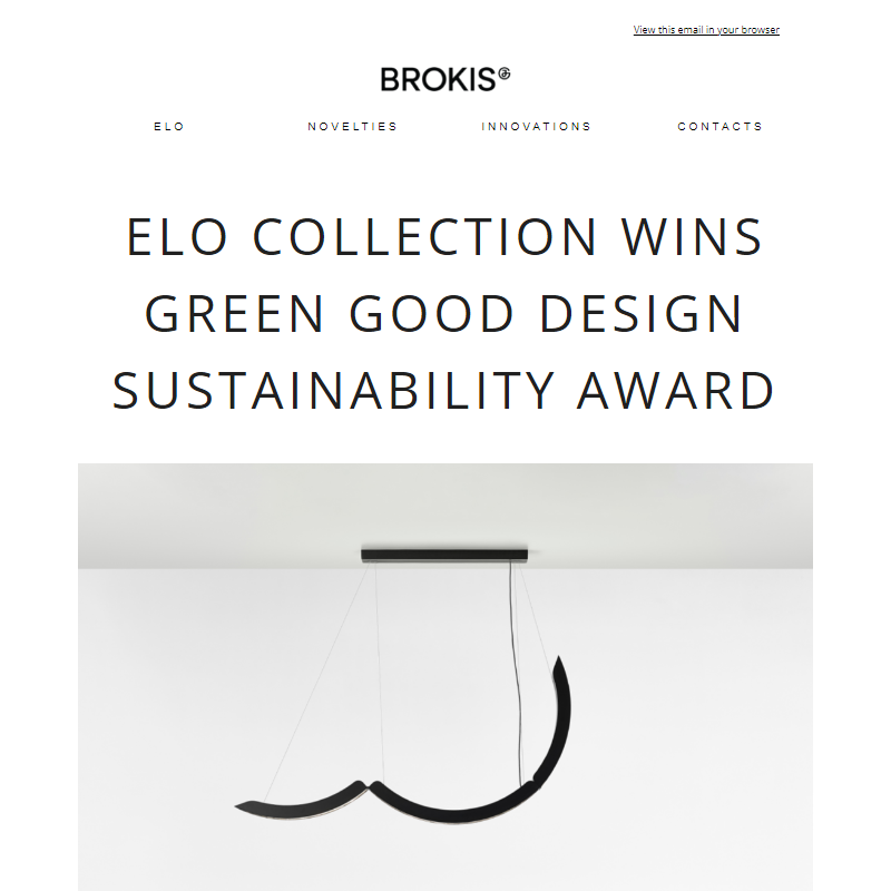 BROKIS Elo - Green Good Design Sustainability Award