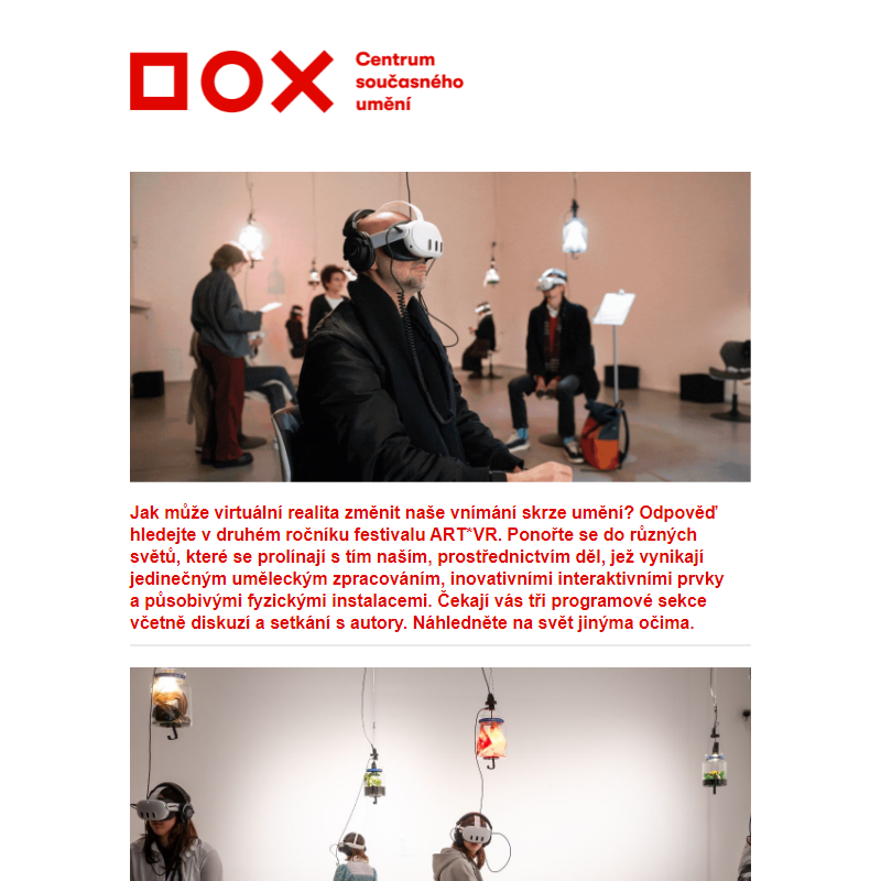 DOX | Do jiných světů na VR festivalu v DOXu. A nejen to.