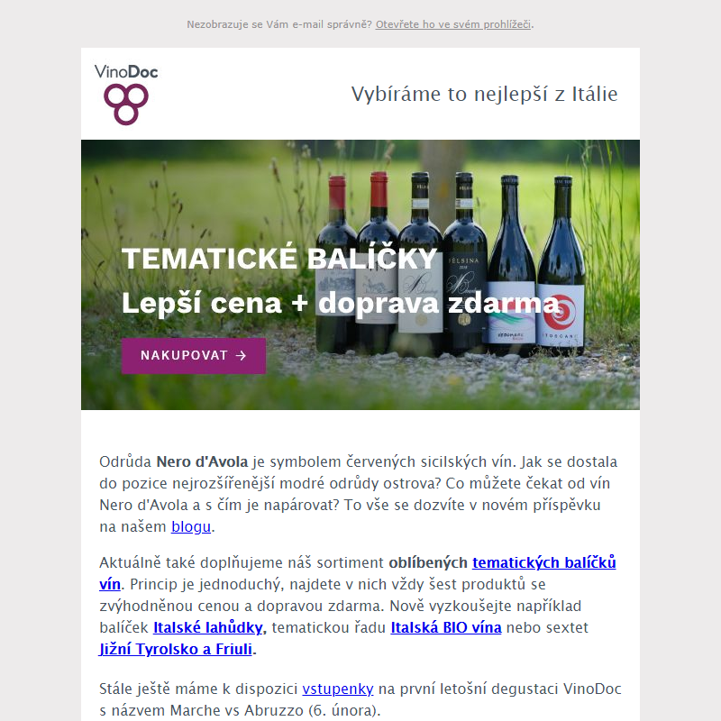 _Nové výhodné balíčky vín + _ Představujeme odrůdu Nero d'Avola