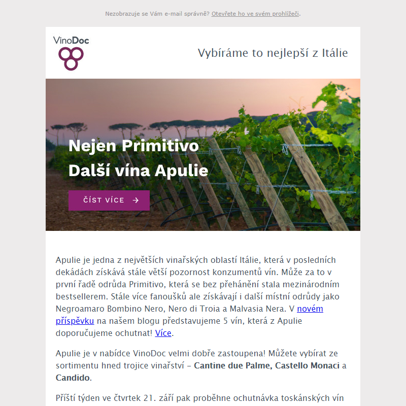 _ Nejen Primitivo: Víme, jaká další vína ochutnat z Apulie