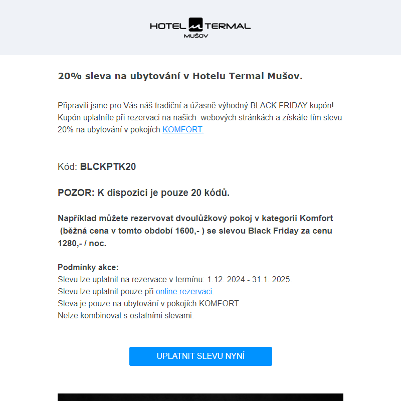 _ BLACK FRIDAY v Hotelu Termal Mušov
_