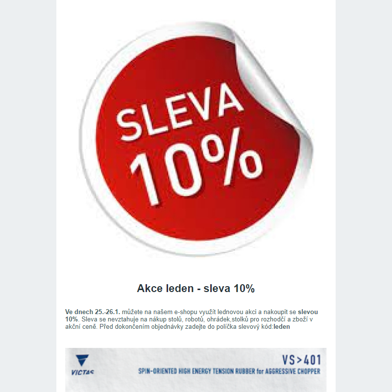 Leden-akce 10%