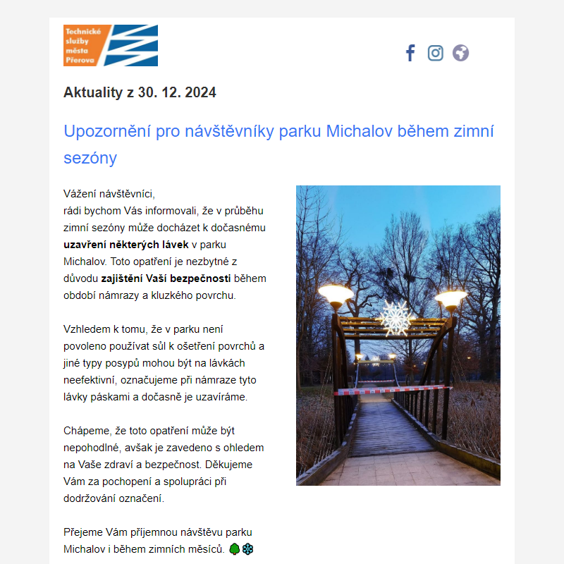 Aktuality z 30. 12. 2024