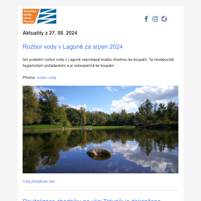 Aktuality z 27. 08. 2024