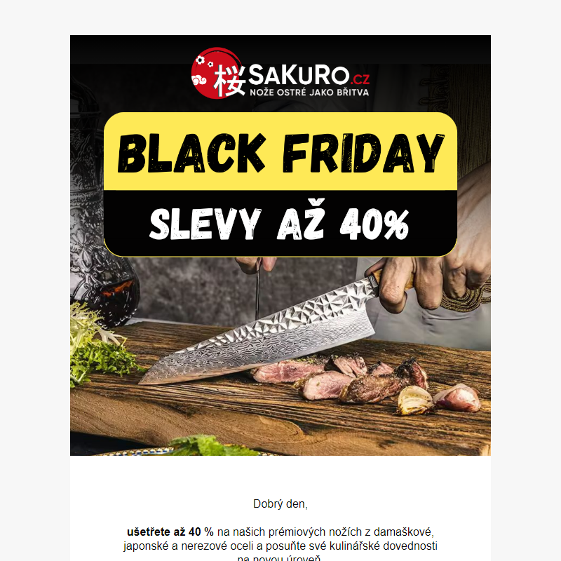 BLACK FRIDAY _ na SaKuRo – až 40 %