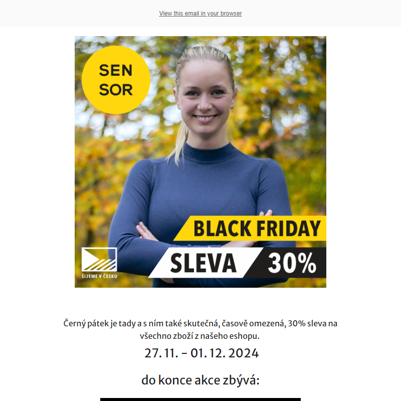 Black Friday sleva 30% _