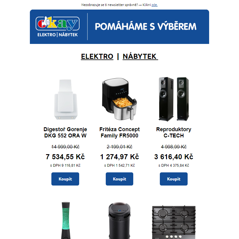 Digestoř Gorenje jen za 7 534 Kč _