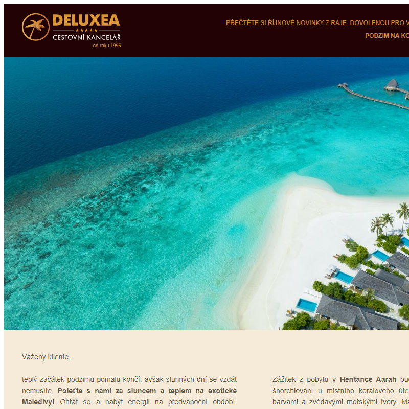 Objevte krásu Malediv - Deluxea tipy