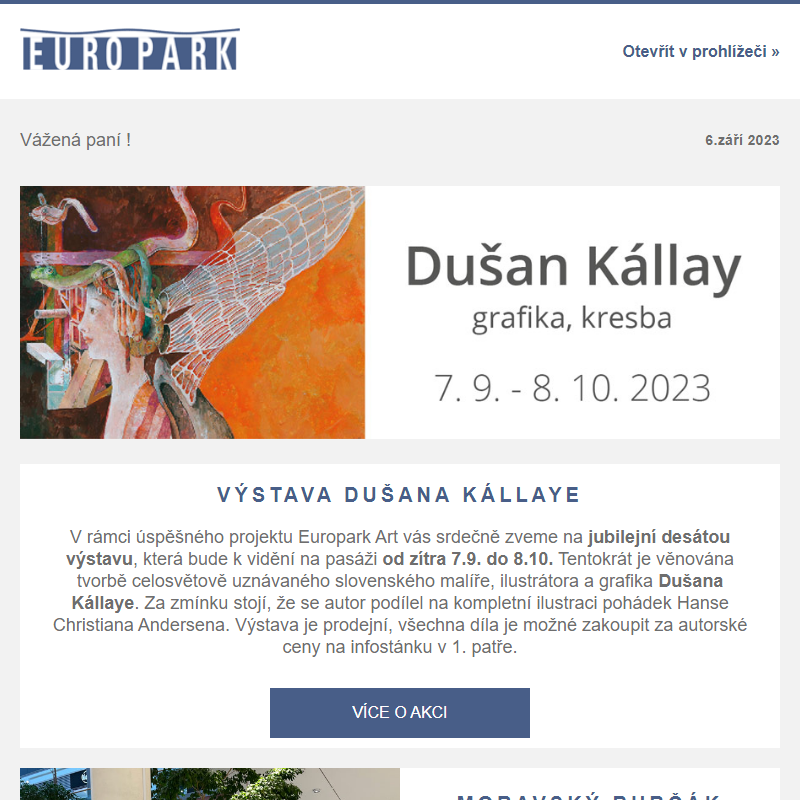 Zveme vás na výstavu grafik Dušana Kállaye