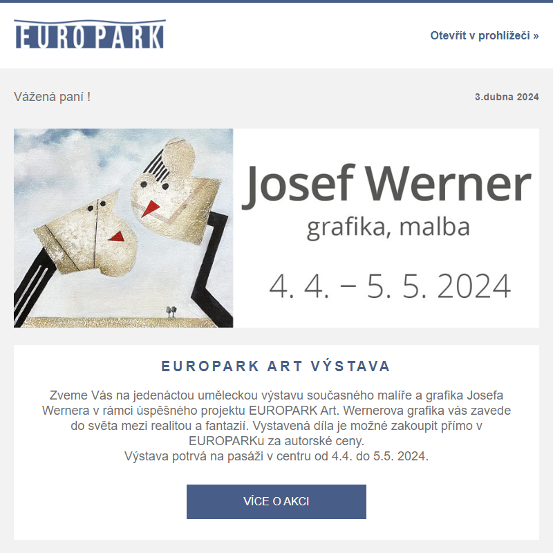 Výstava malíře a grafika Josefa Wernera
