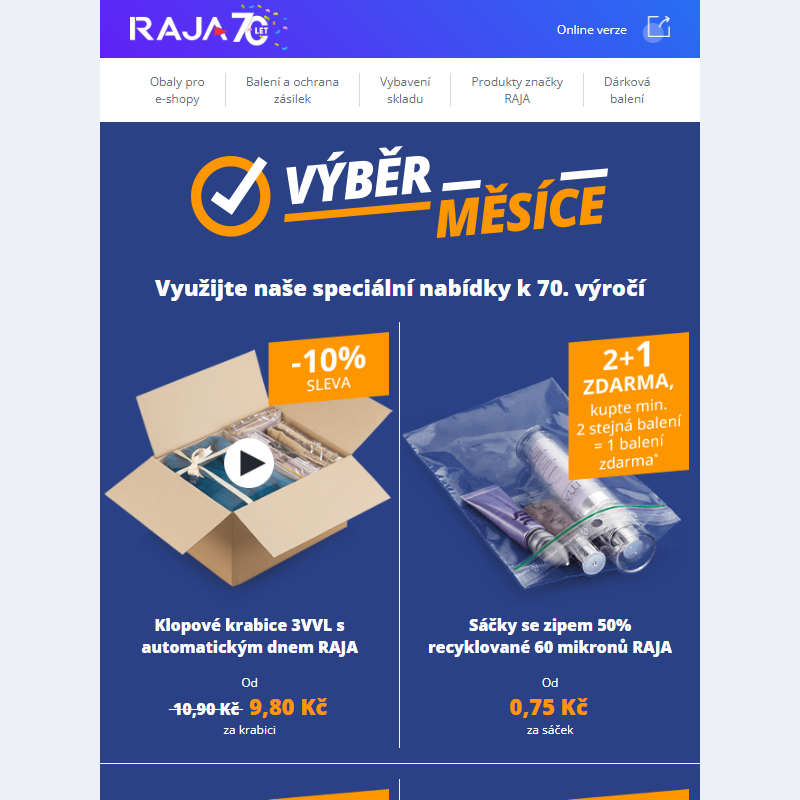 Využijte výhodnou nabídku produktů měsíce!