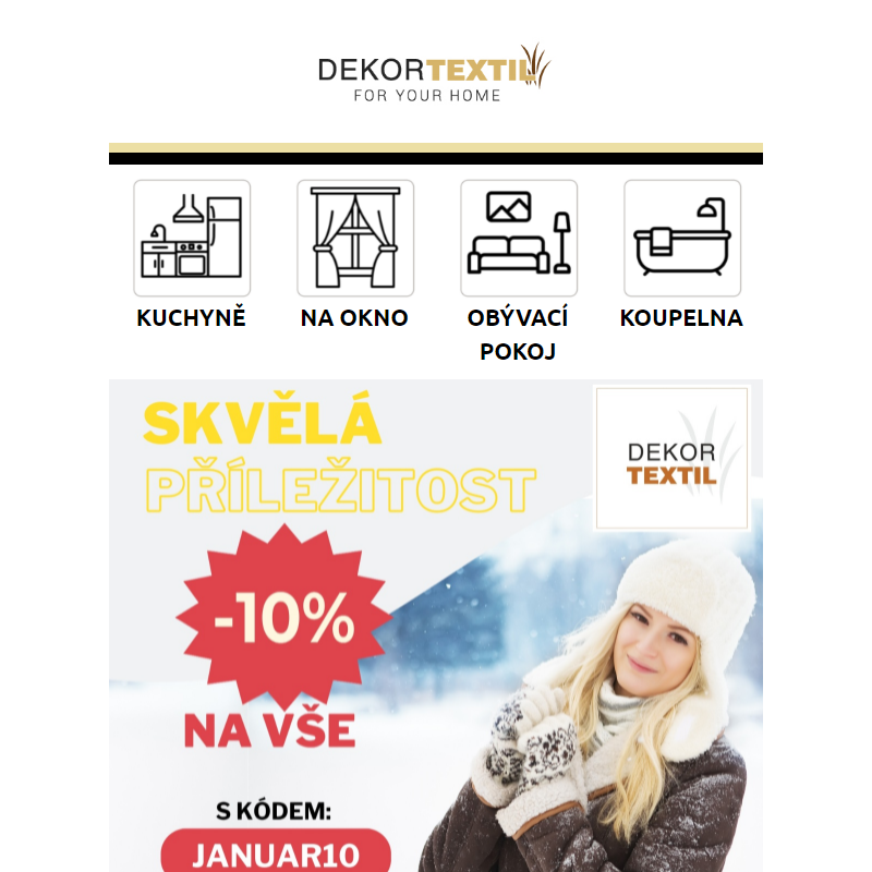_Pro Váš dům - SLEVA 10 % DEKORTEXTIL e-shop_