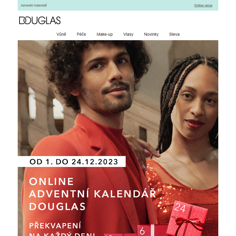 Co se dnes skrývá v online adventním kalendáři DOUGLAS?