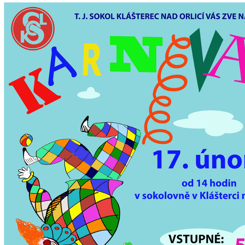Karneval Klášterec nad Orlicí 17. 2. 2024
