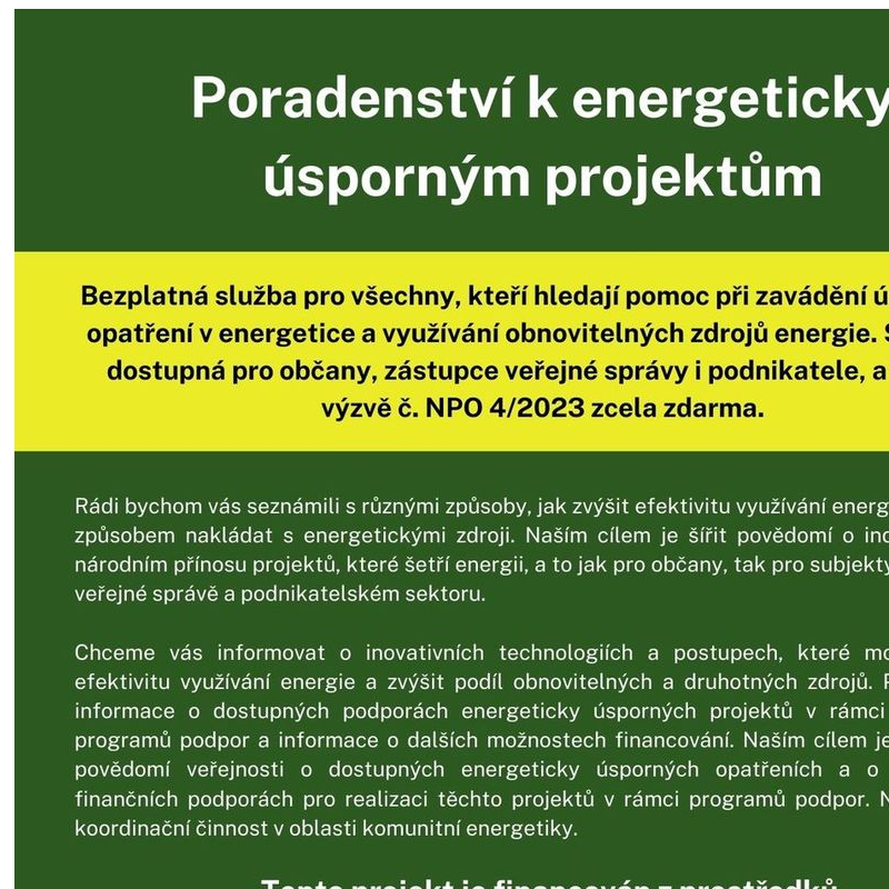 MAS ORLICKO - poradenství k energeticky úsporným projektům