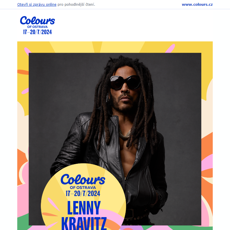 Hvězdný Lenny Kravitz představí na Colours nové album!