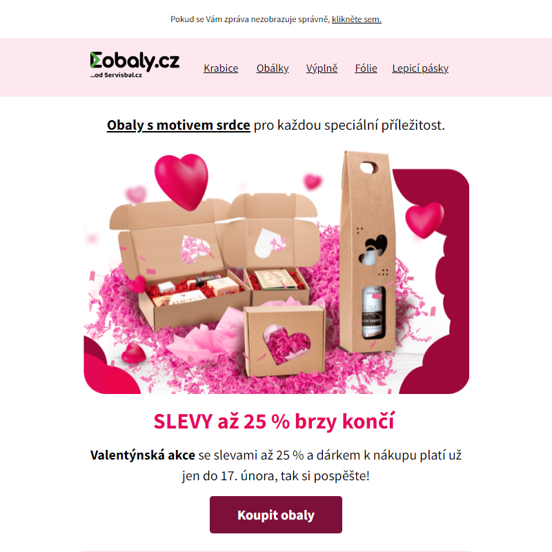 Slevy 25 % brzy končí.