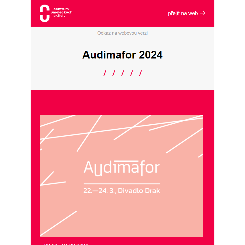 Audimafor 2024 - Divadlo Drak