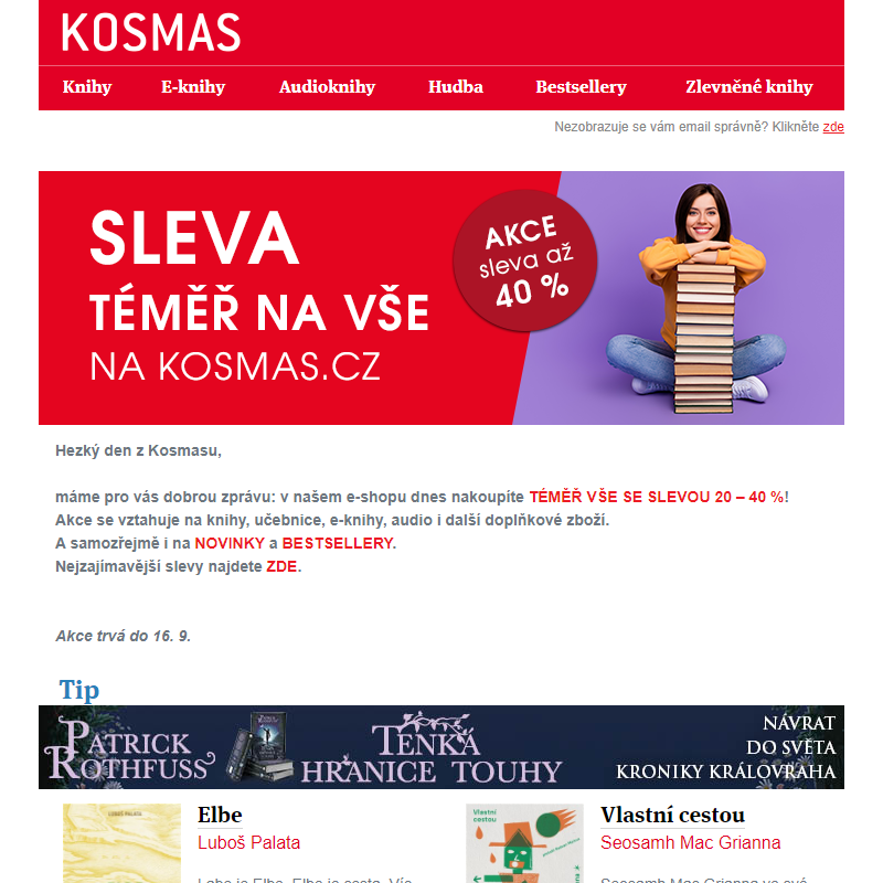 _ Sleva 20 - 40 % téměř na vše