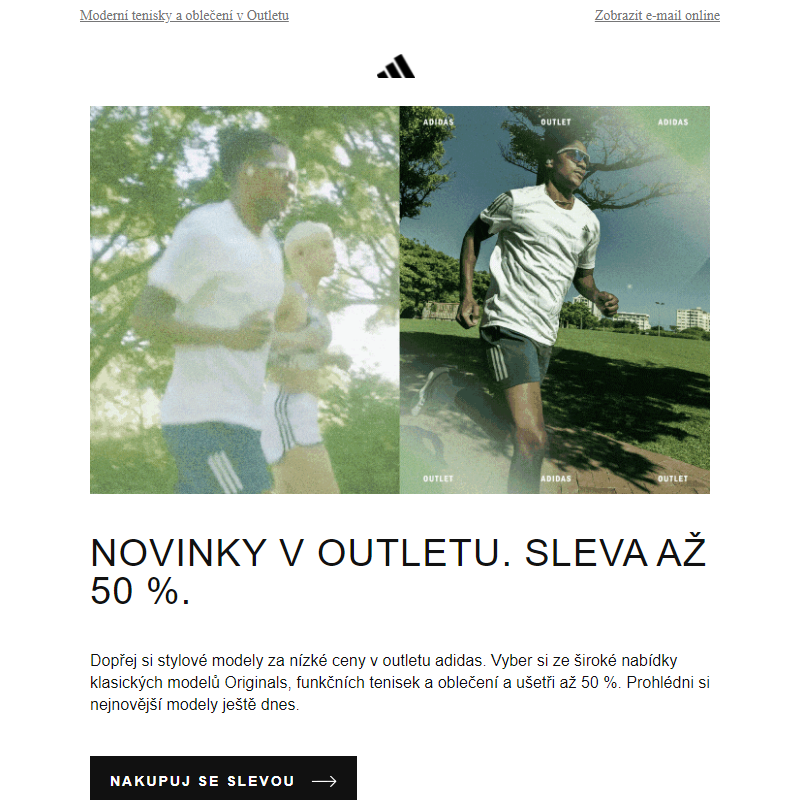 Novinky v Outletu: Slevy až 50 %