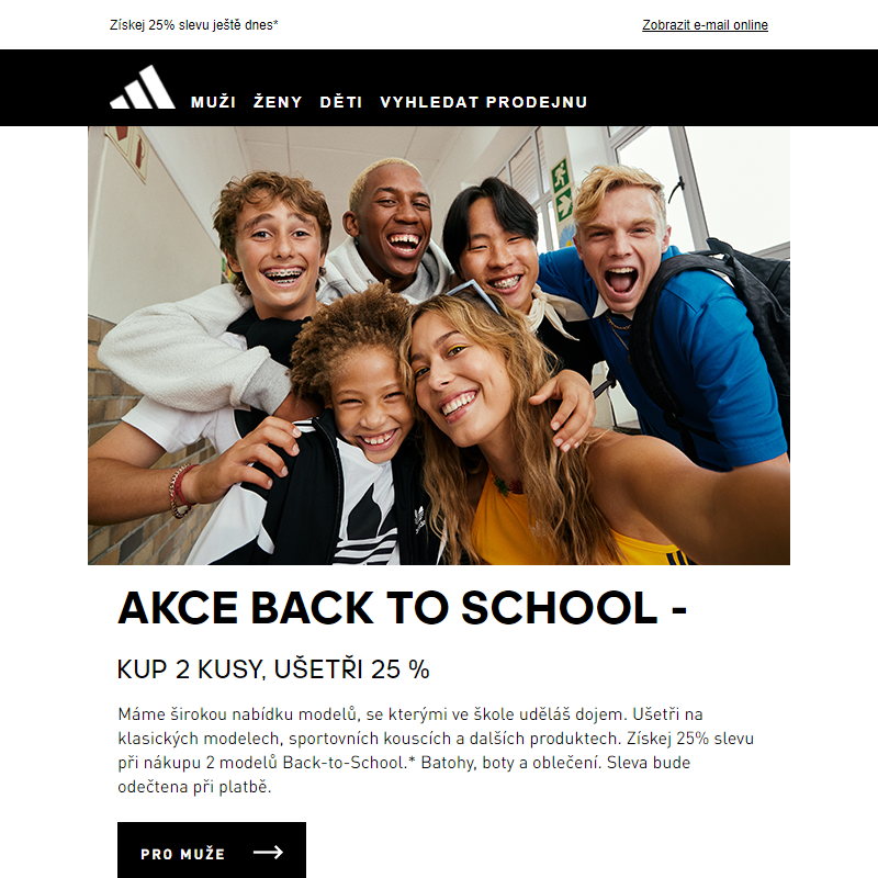 adidas back-to-school promo akce