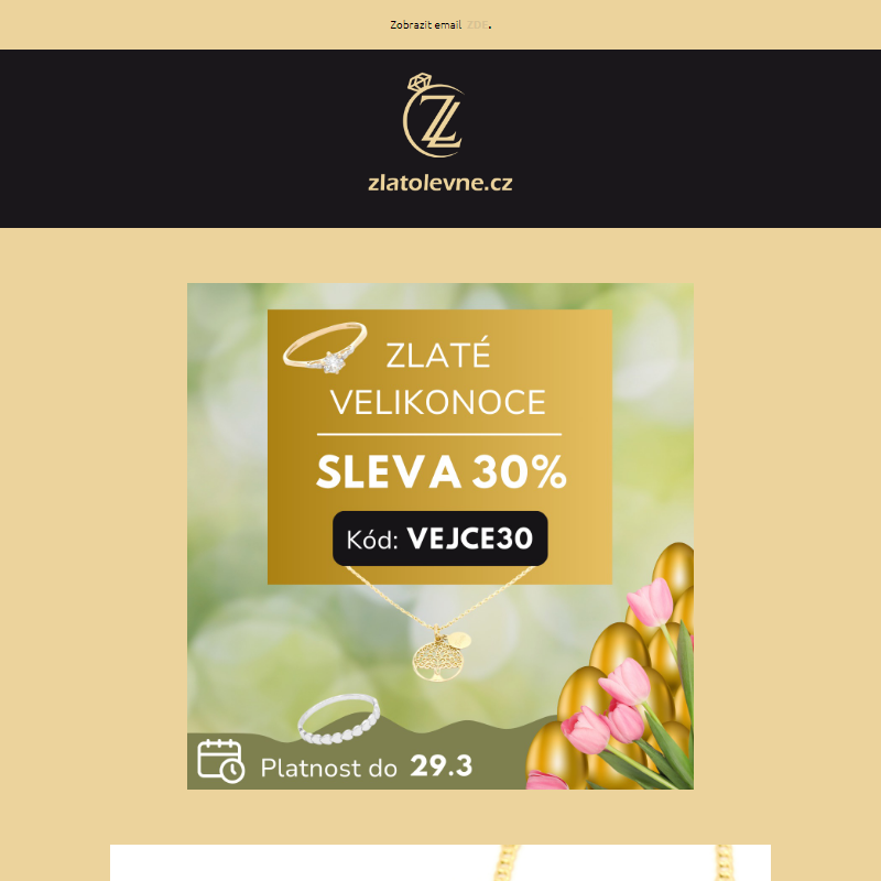 _Zlaté Velikonoční úspory | 30% SLEVA na všechny šperky do 29.3.