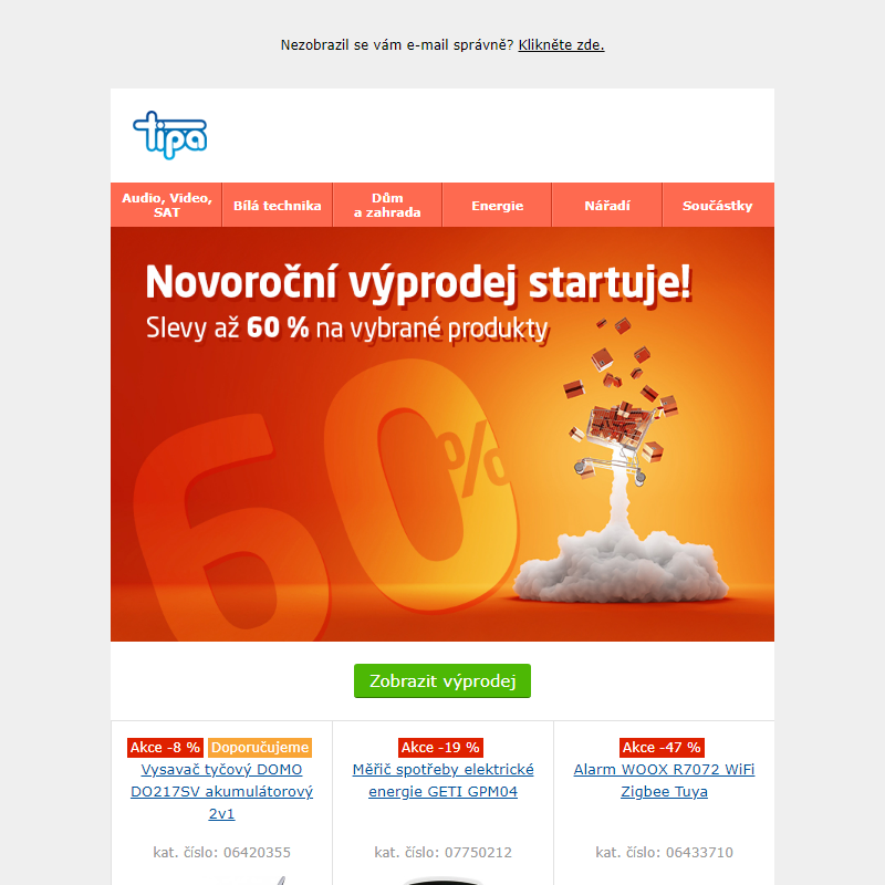 Novoroční výprodej startuje!