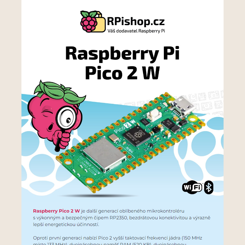 NOVINKA - Raspberry Pi Pico 2 W